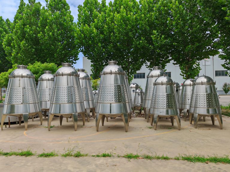tapered conical wine tanks