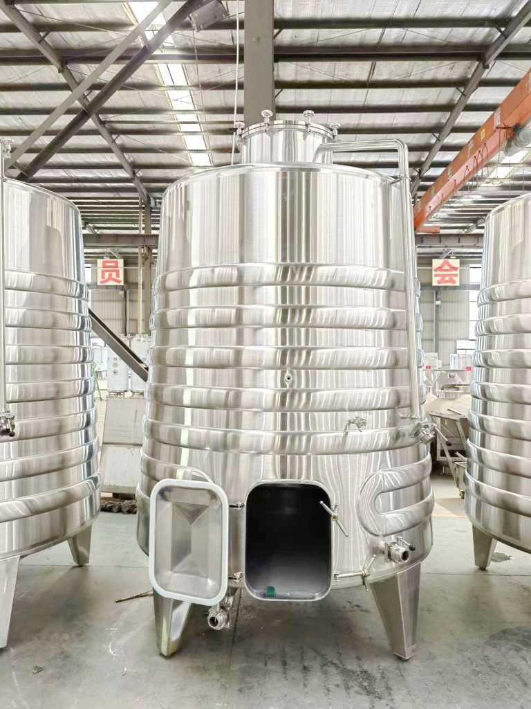 6000L stainless steel tapered conical wine fermenter