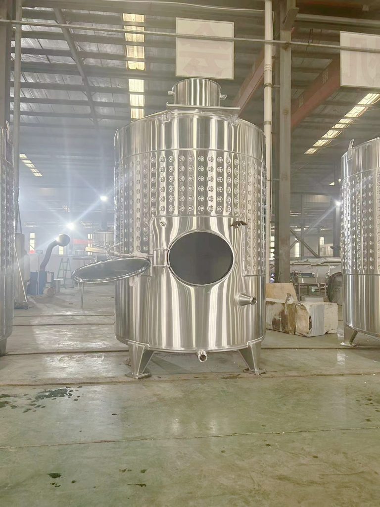 stainless steel round wine fermenter tank